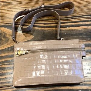 Max Mara croc crossbody changeable waist bag